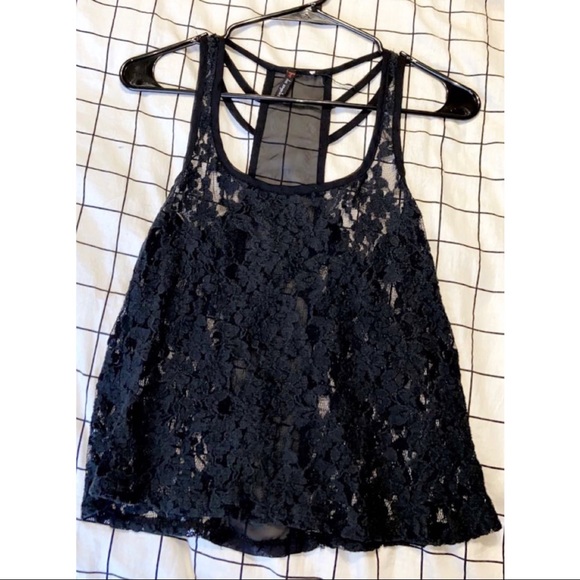 𝚂𝚑𝚎𝚎𝚛 𝚋𝚕𝚊𝚌𝚔 𝚕𝚊𝚌𝚎 𝚝𝚘𝚙 - Picture 2 of 3